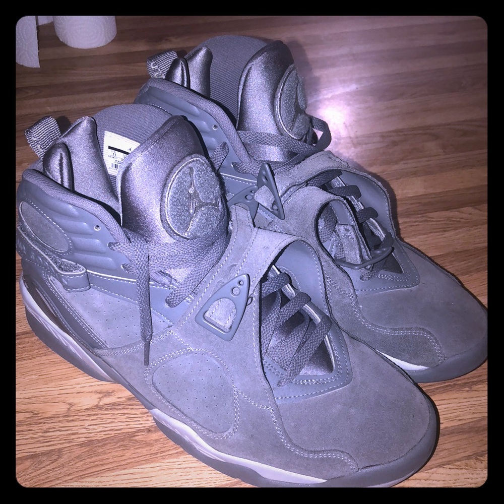 Jordan 8 grey/grey